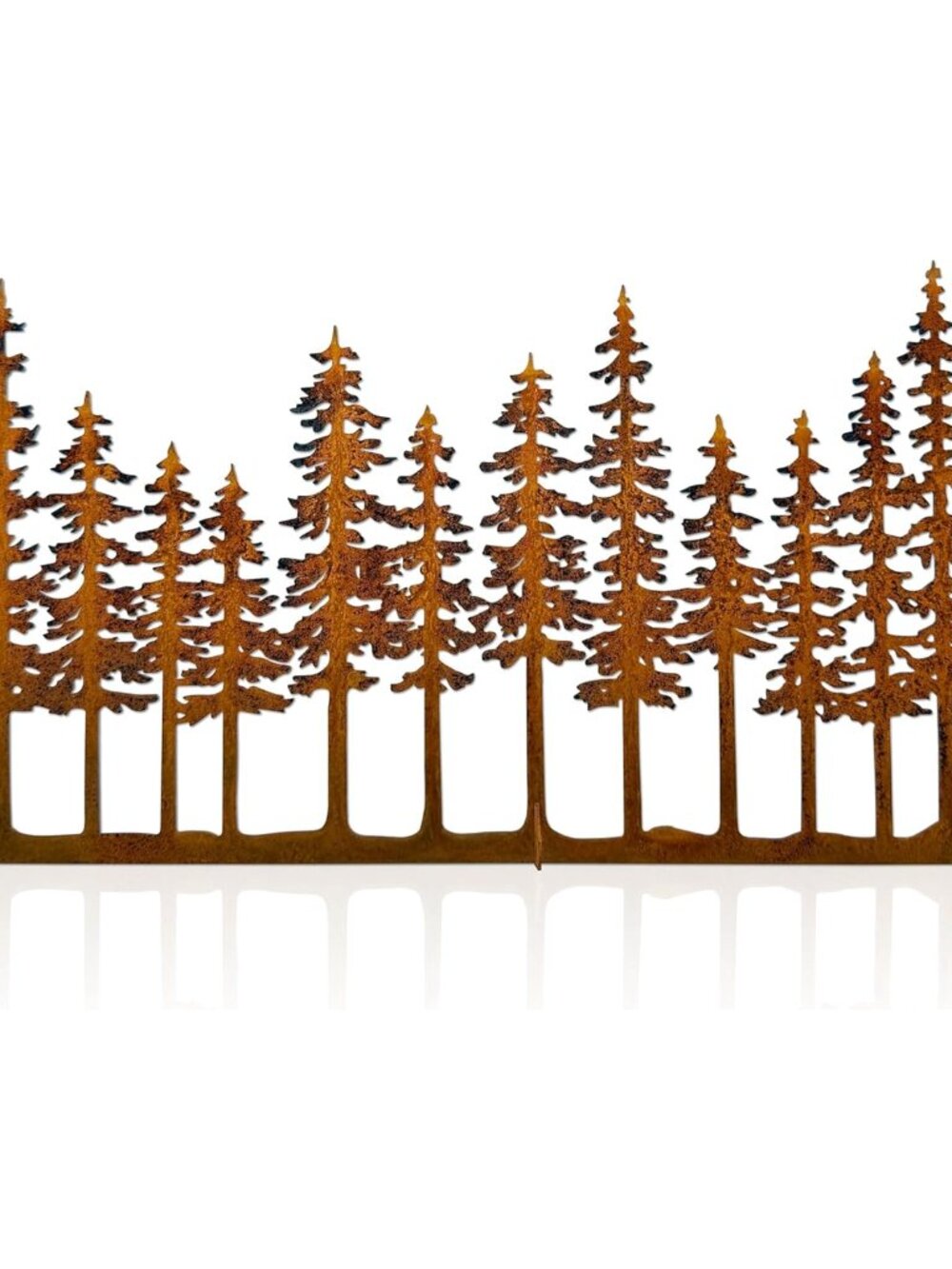 Metal Pine Tree Decor, Cabin Forest Tree and Nature Rustic Tabletop Decor, Mante
